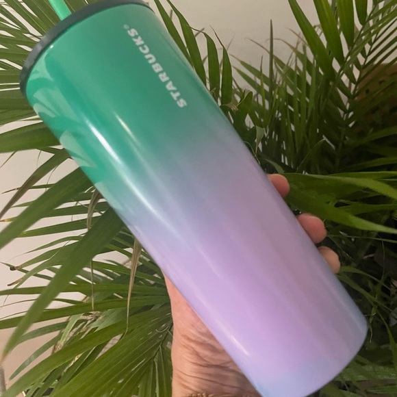 Starbucks Accessories - ✨NEW Starbucks 2022 Summer🍋🍈Lime Prism Spray Ombre Stainless Steel Tumbler